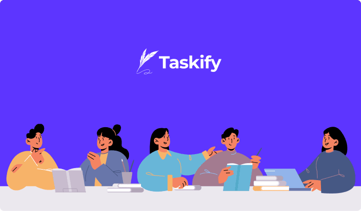 Taskify 팀 협업 일러스트